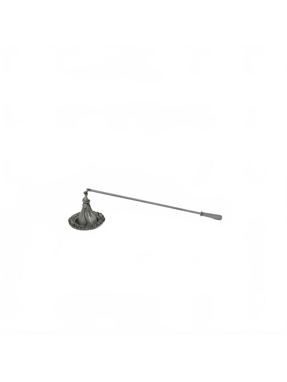 Carson Pewter Candle Snuffer with Base Floral Lily Hallmarked 1990s Candle Mark - Picture 5 of 7
